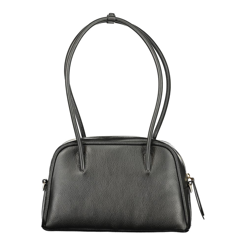 Coccinelle Schwarze Leder Damentasche