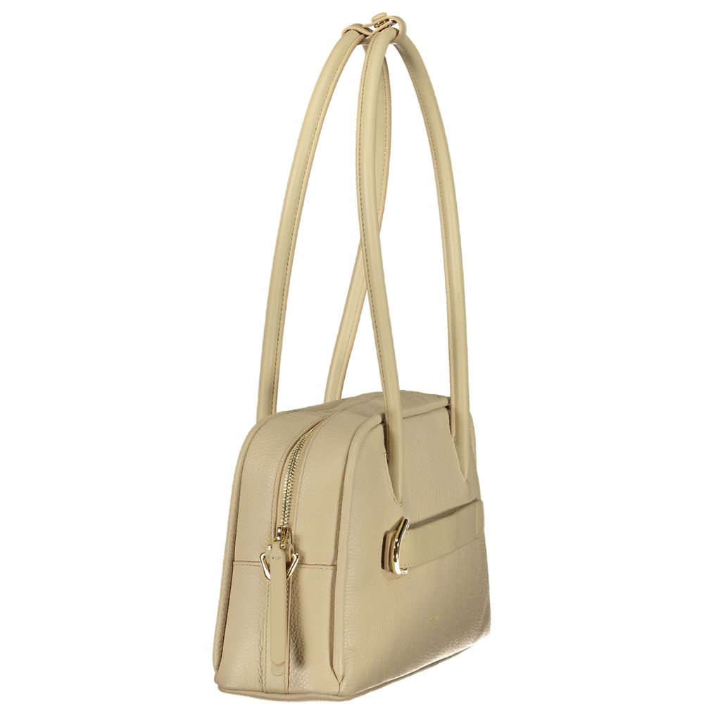 Coccinelle Damenhandtasche aus beigem Leder