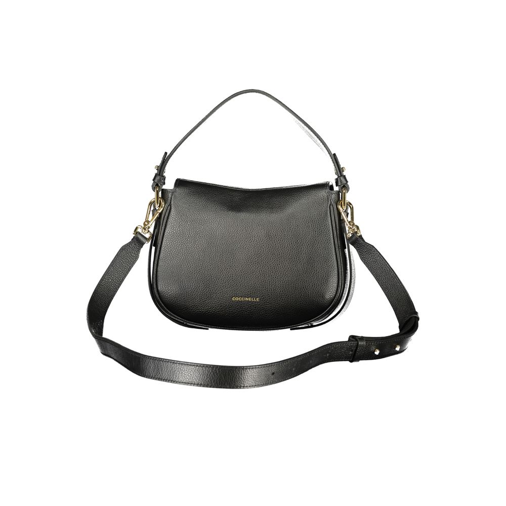 Coccinelle Schwarze Leder Damentasche