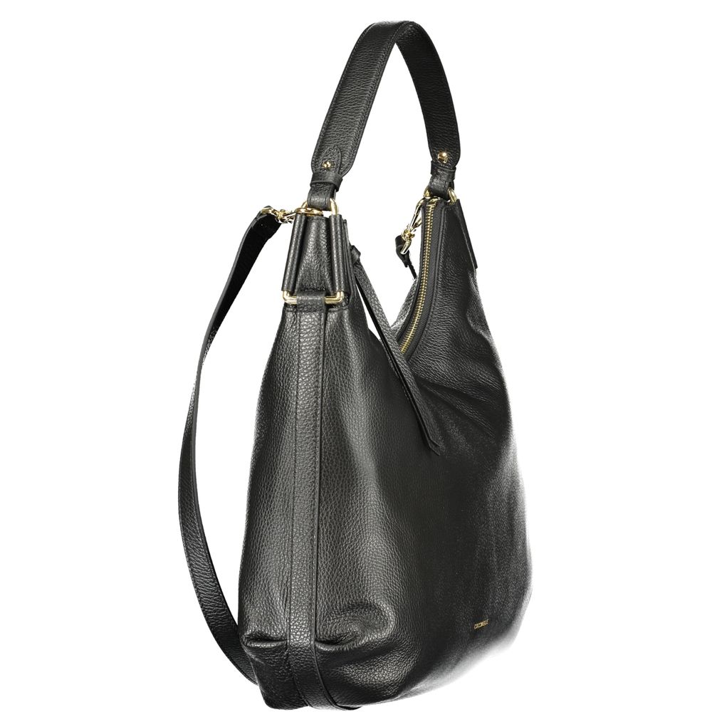 Coccinelle Schwarze Leder Damentasche