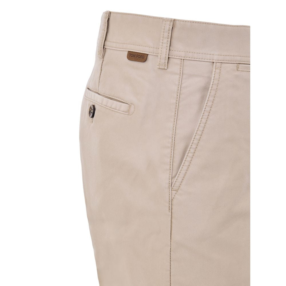 Tom Ford Beige Baumwoll-Chino-Hose