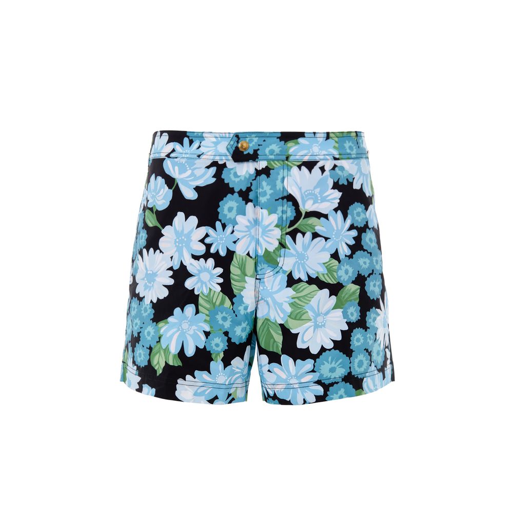 Tom Ford Blaue Badeshorts aus Polyamid