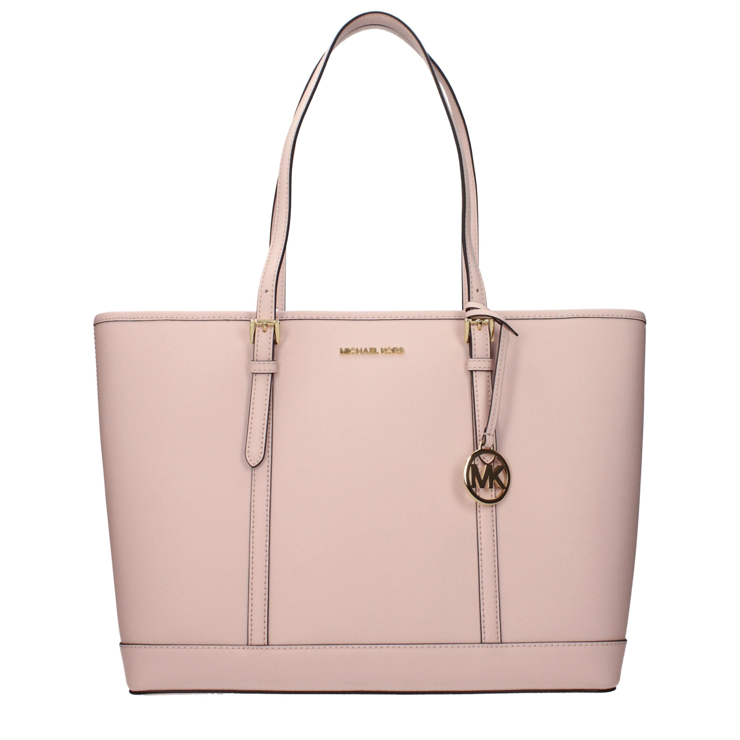 Michael Kors Schultertasche aus pinkfarbenem Leder