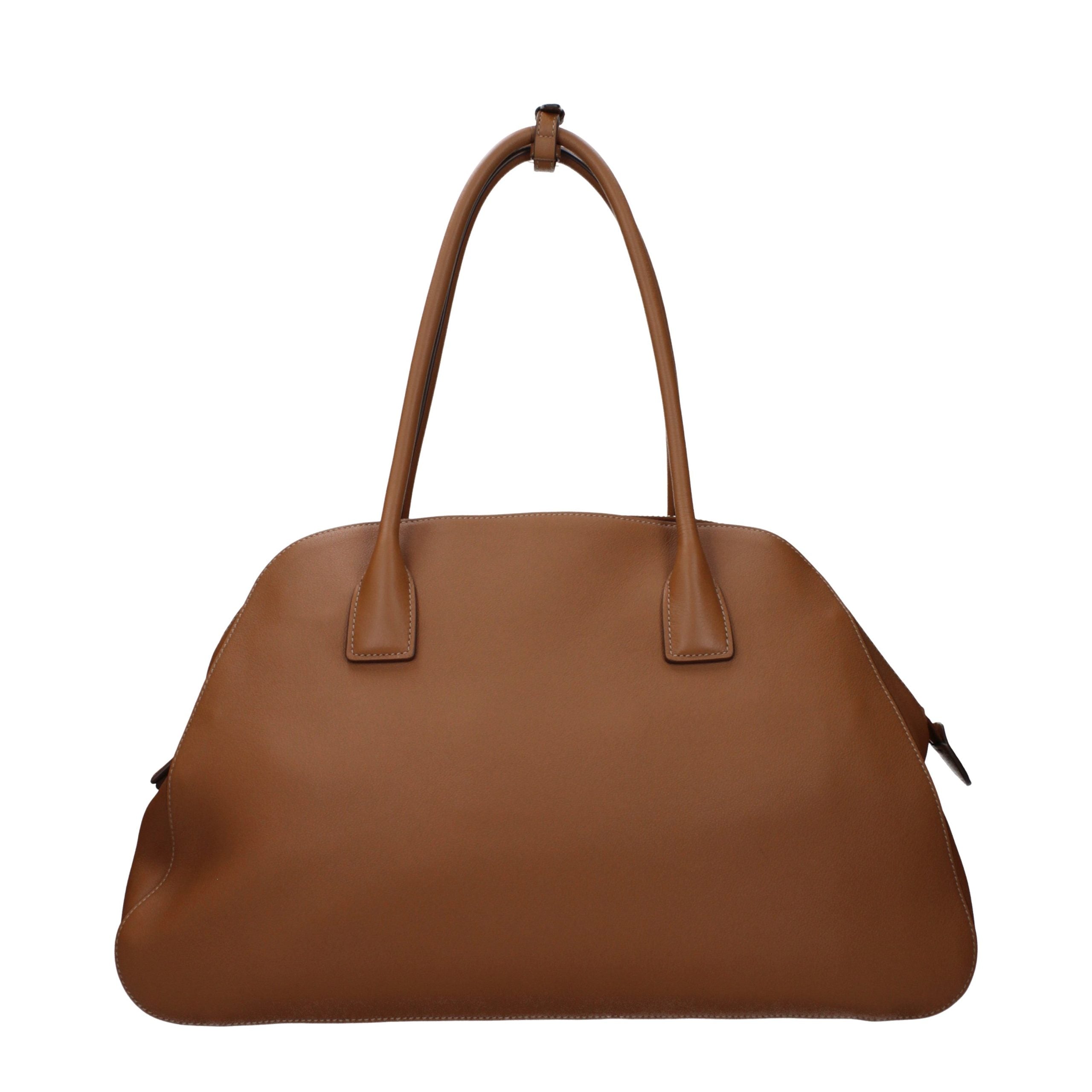 Prada Braune Leder Schultertasche