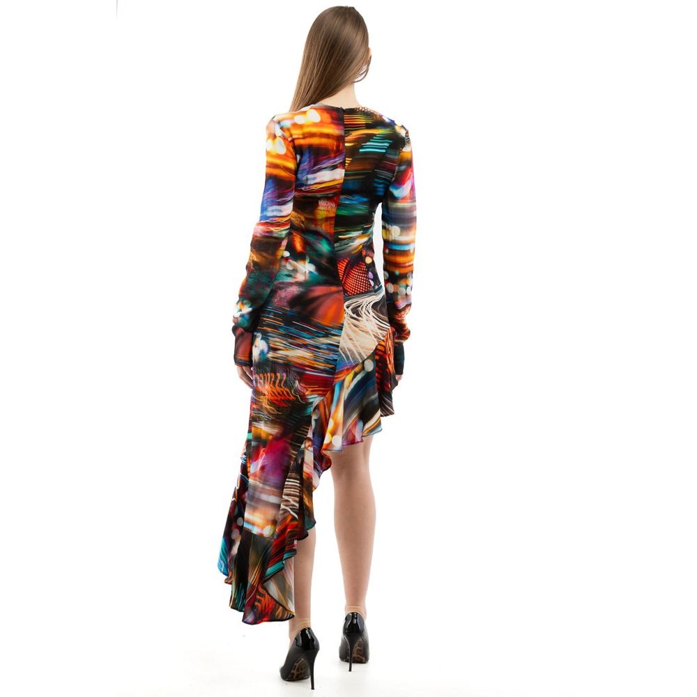 Moschino Mehrfarbiges Freizeitkleid aus Viskose