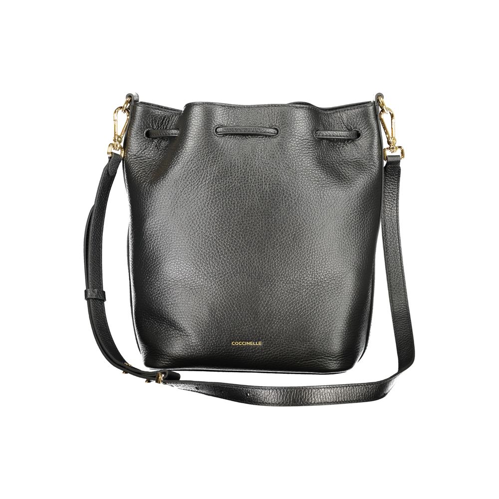 Coccinelle Schwarze Leder Damentasche