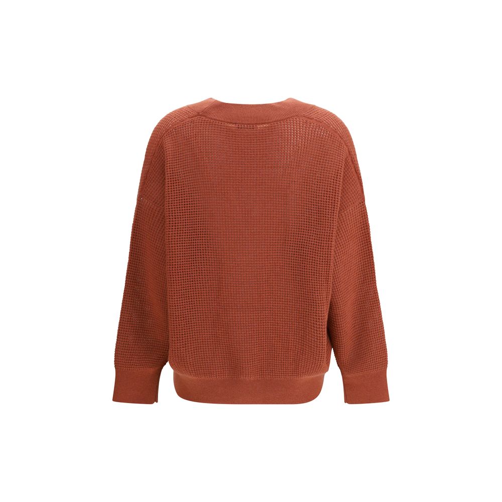 Brunello Cucinelli Orange Kaschmir Cardigan