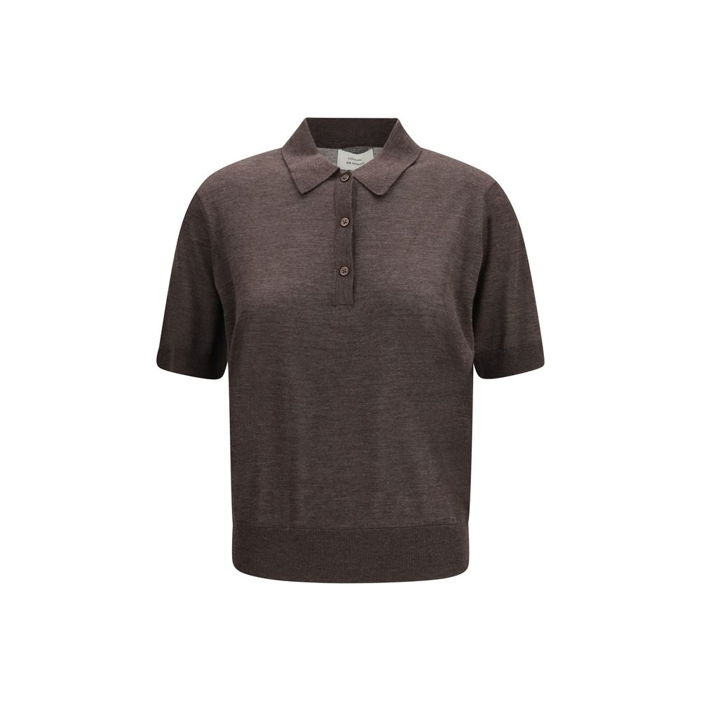 Loulou De Saison Braunes Kaschmir-Poloshirt