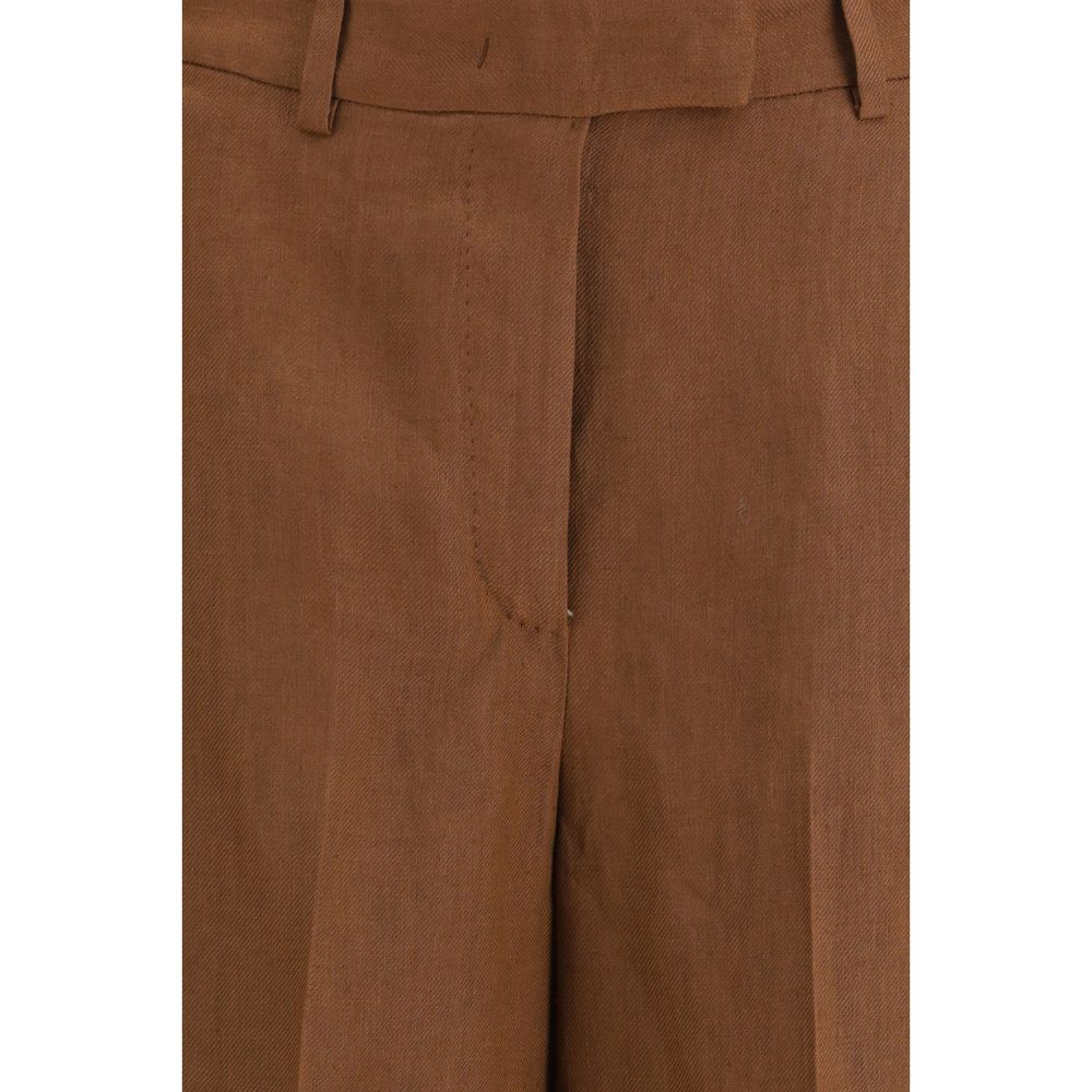 Lardini Braune Viskose-Bermudashorts