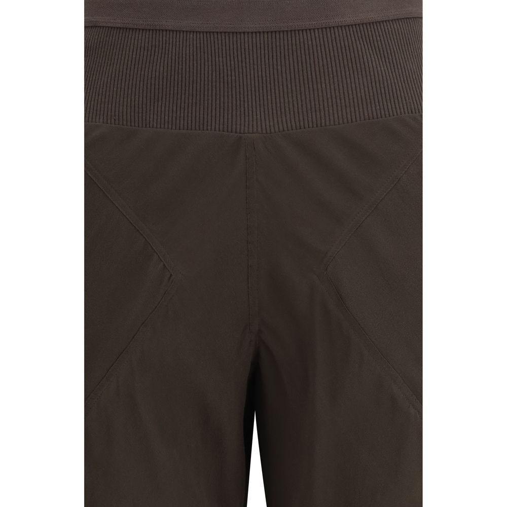 Rick Owens Braune Seidenhose Lässig