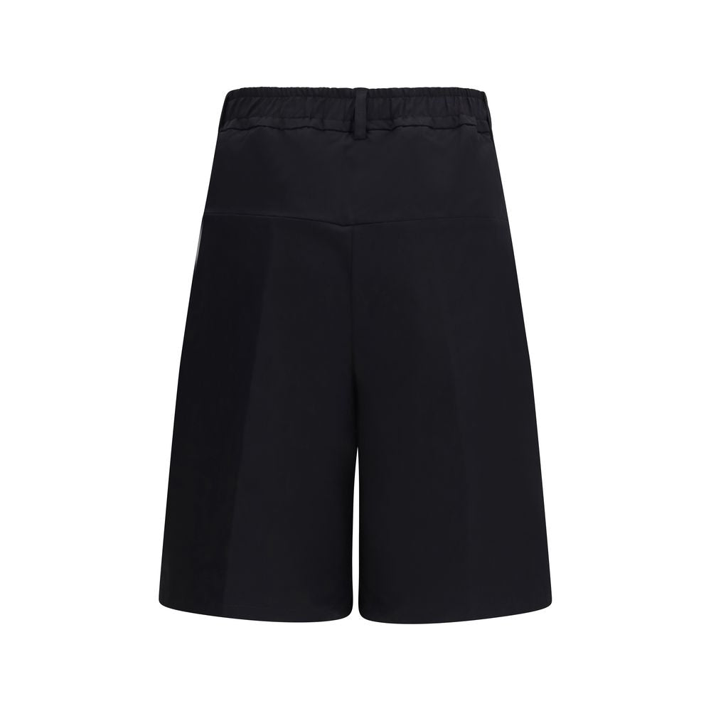 GCDS Schwarze Baumwoll-Bermudashorts