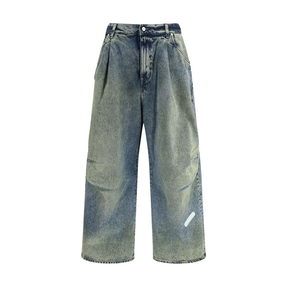 PDF Channel Blaue Baumwolljeans im Relaxed Fit