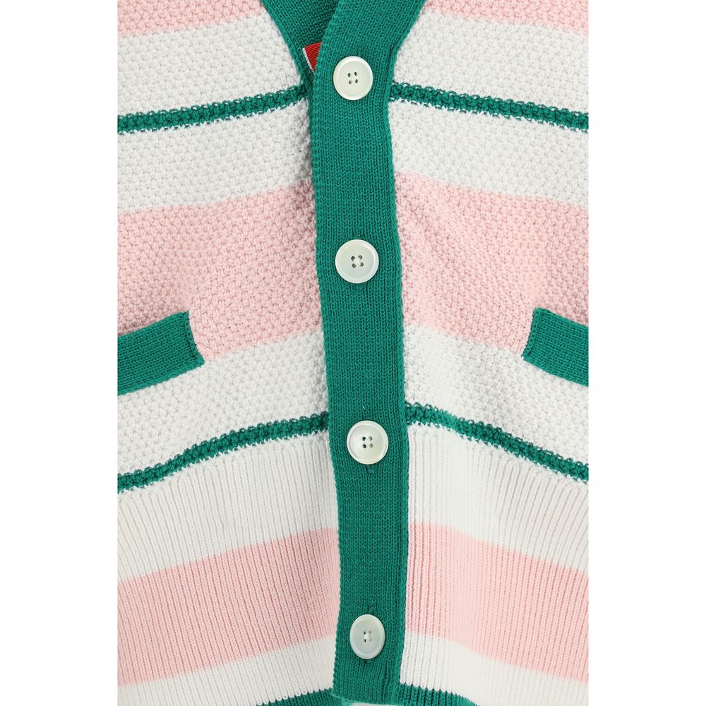Thom Browne Mehrfarbige Baumwollstrickjacke