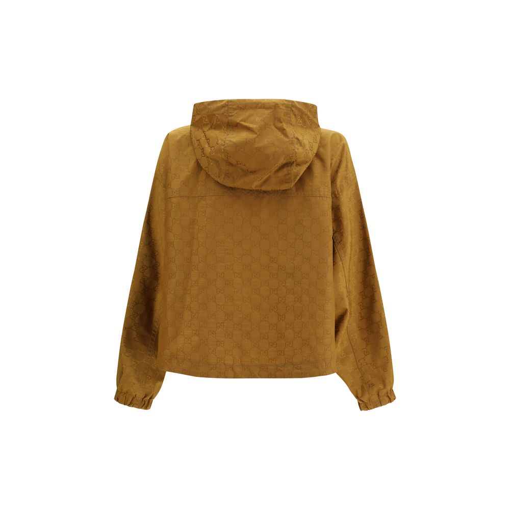 Gucci Beige Nylon Shell Jacke