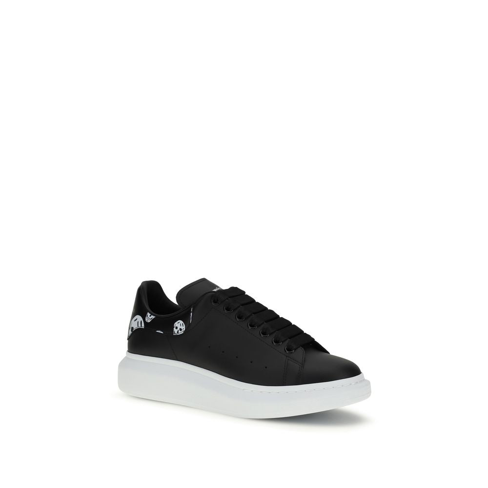 Alexander McQueen Schwarze Bos Taurus Kalbsleder Chunky Sneaker