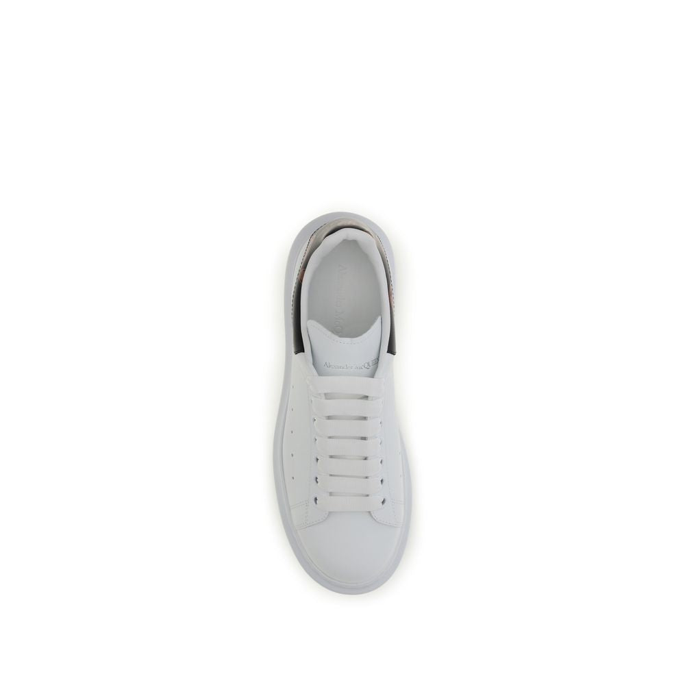 Alexander McQueen Weiße Low-Top-Sneaker aus Kalbsleder Bos Taurus
