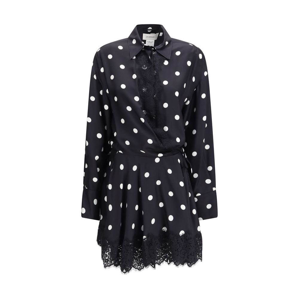 Max Mara Schwarzes Seiden-Casual-Kleid