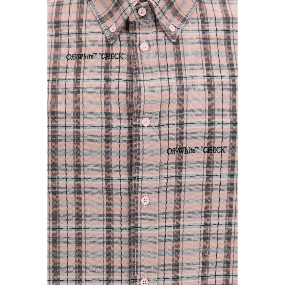 Off-White Mehrfarbiges Baumwollhemd mit Muster