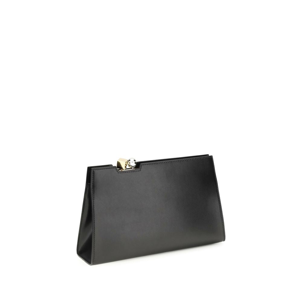Jacquemus Schwarze Bos Taurus Kalbsleder Schultertasche