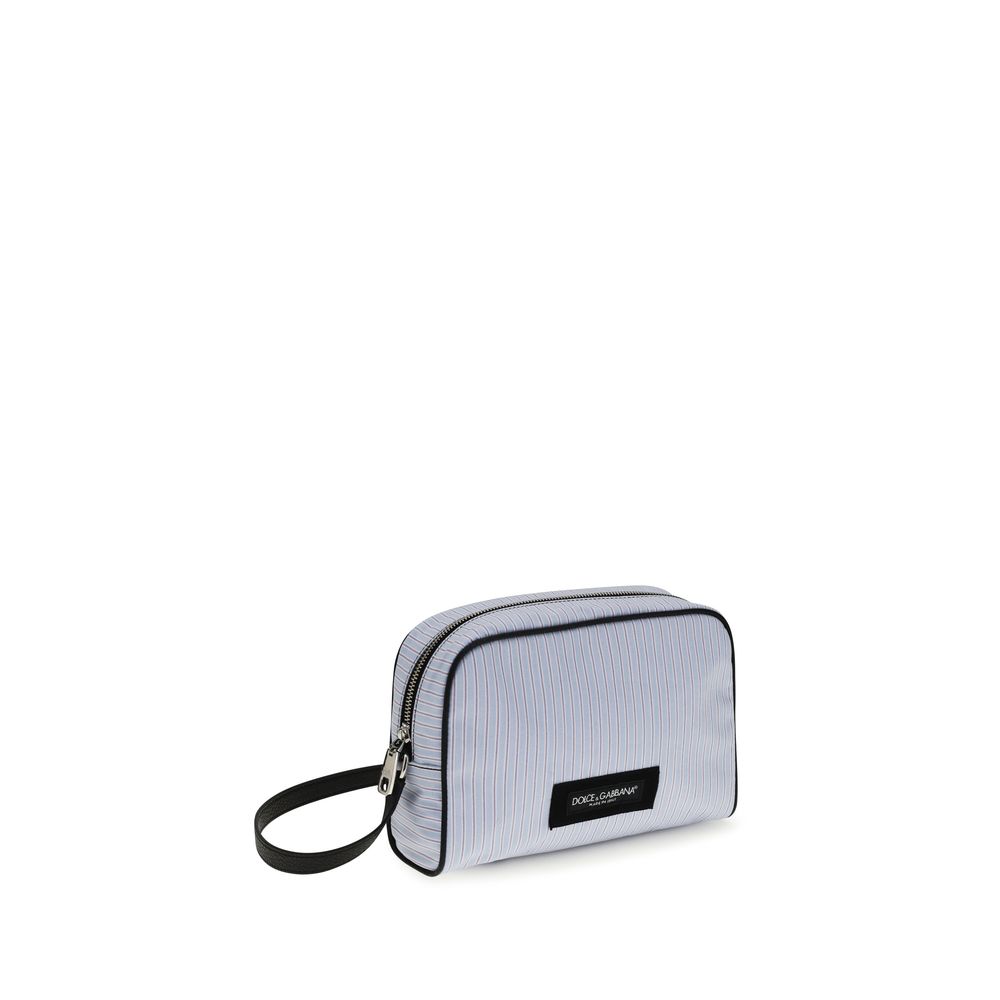 Dolce & Gabbana Blaue Baumwoll-Handtasche