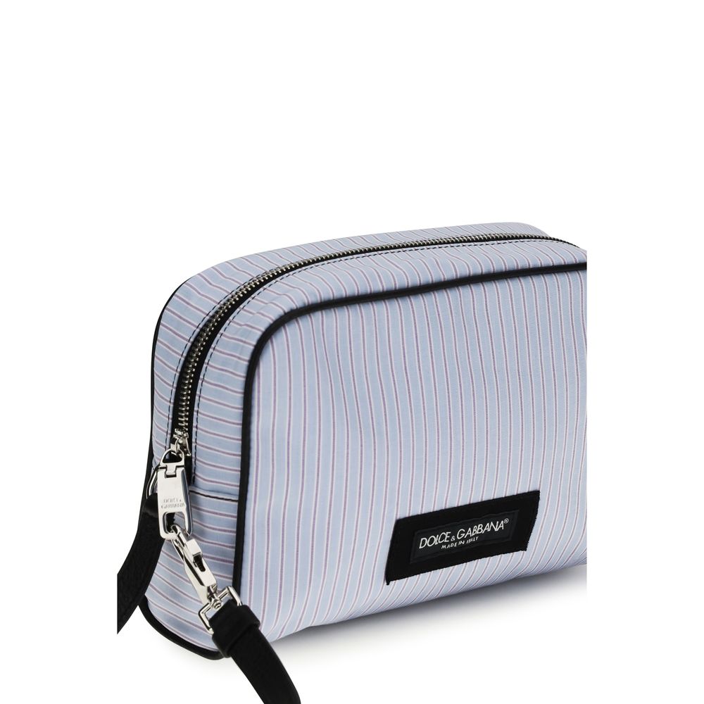 Dolce & Gabbana Blaue Baumwoll-Handtasche