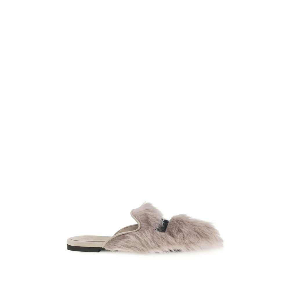 Dolce & Gabbana Graue Lamm Ovis Aries Aries Mules