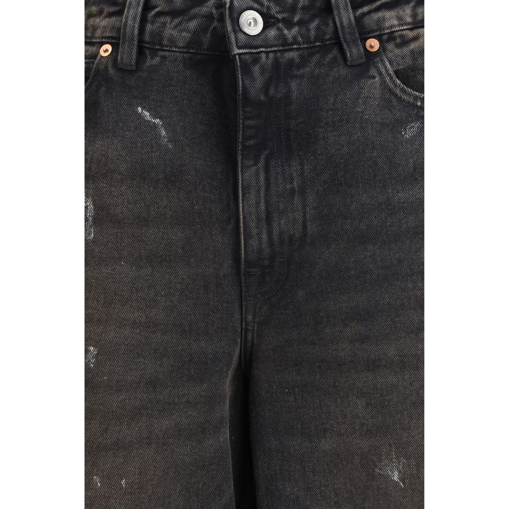 Our Legacy Schwarze Baumwolljeans im Relaxed Fit