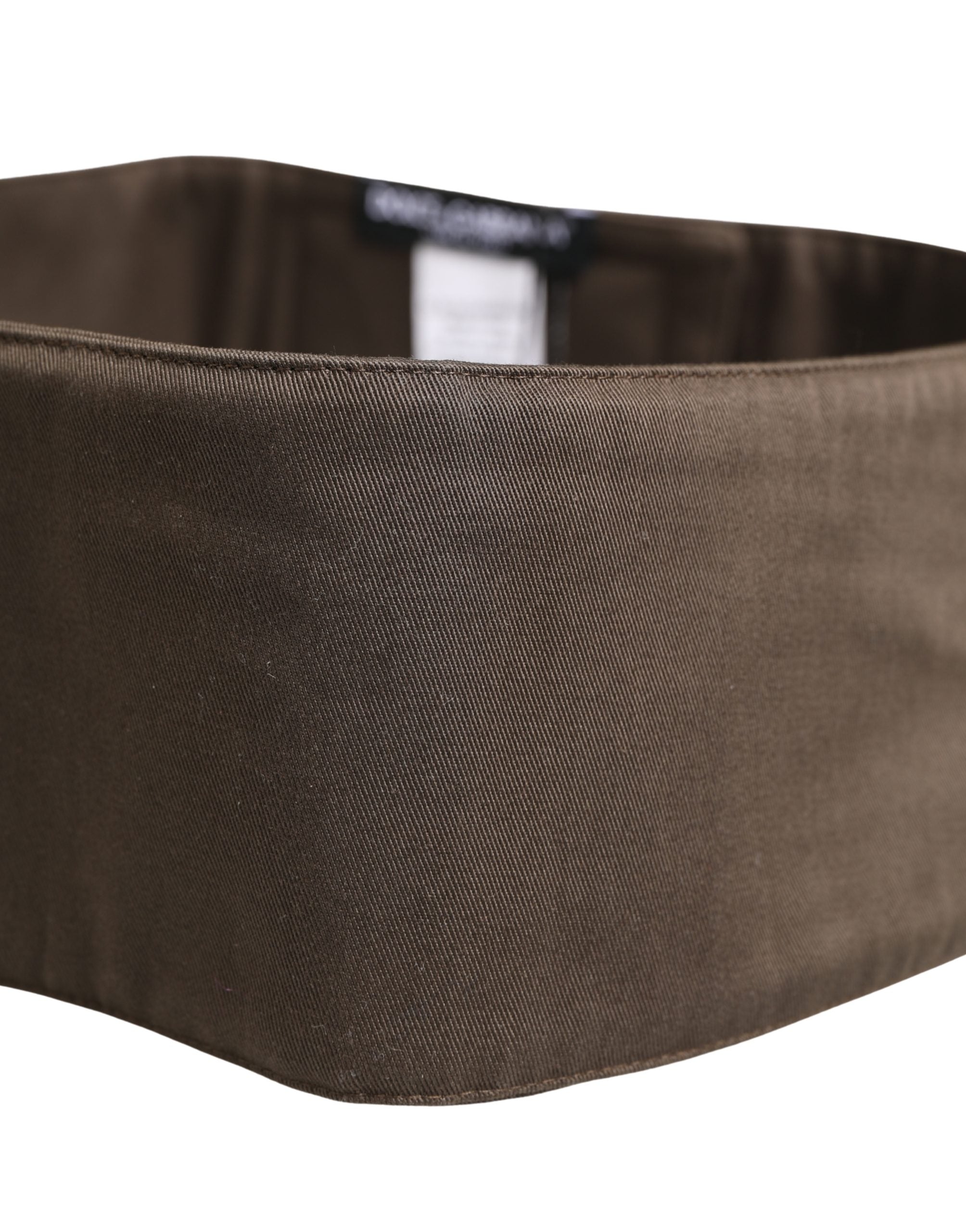 Dolce & Gabbana Brauner Viskose-Gürtel für Herren