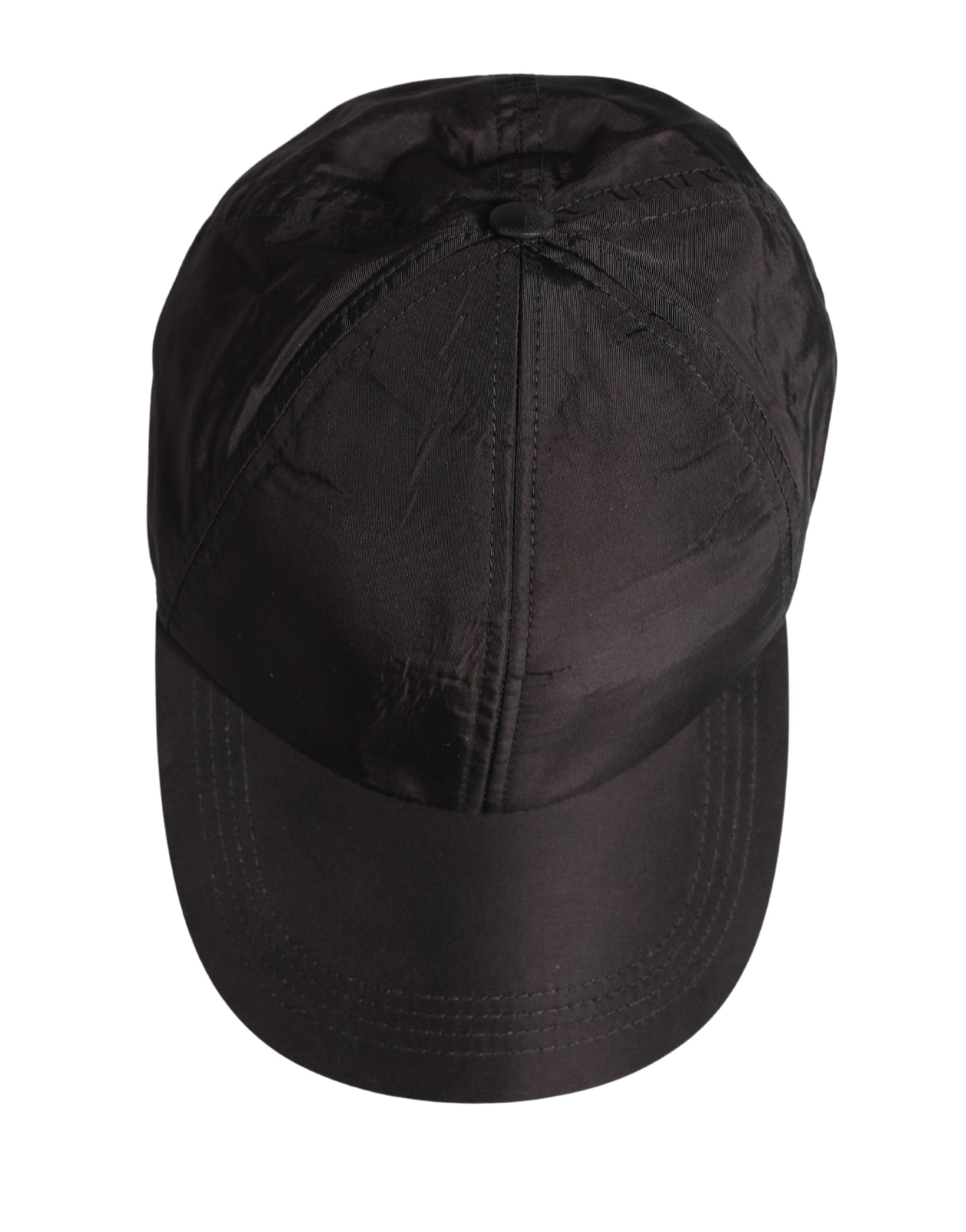 Dolce & Gabbana Herren Schwarze Baumwoll-Baseballcap mit 6 Bahnen