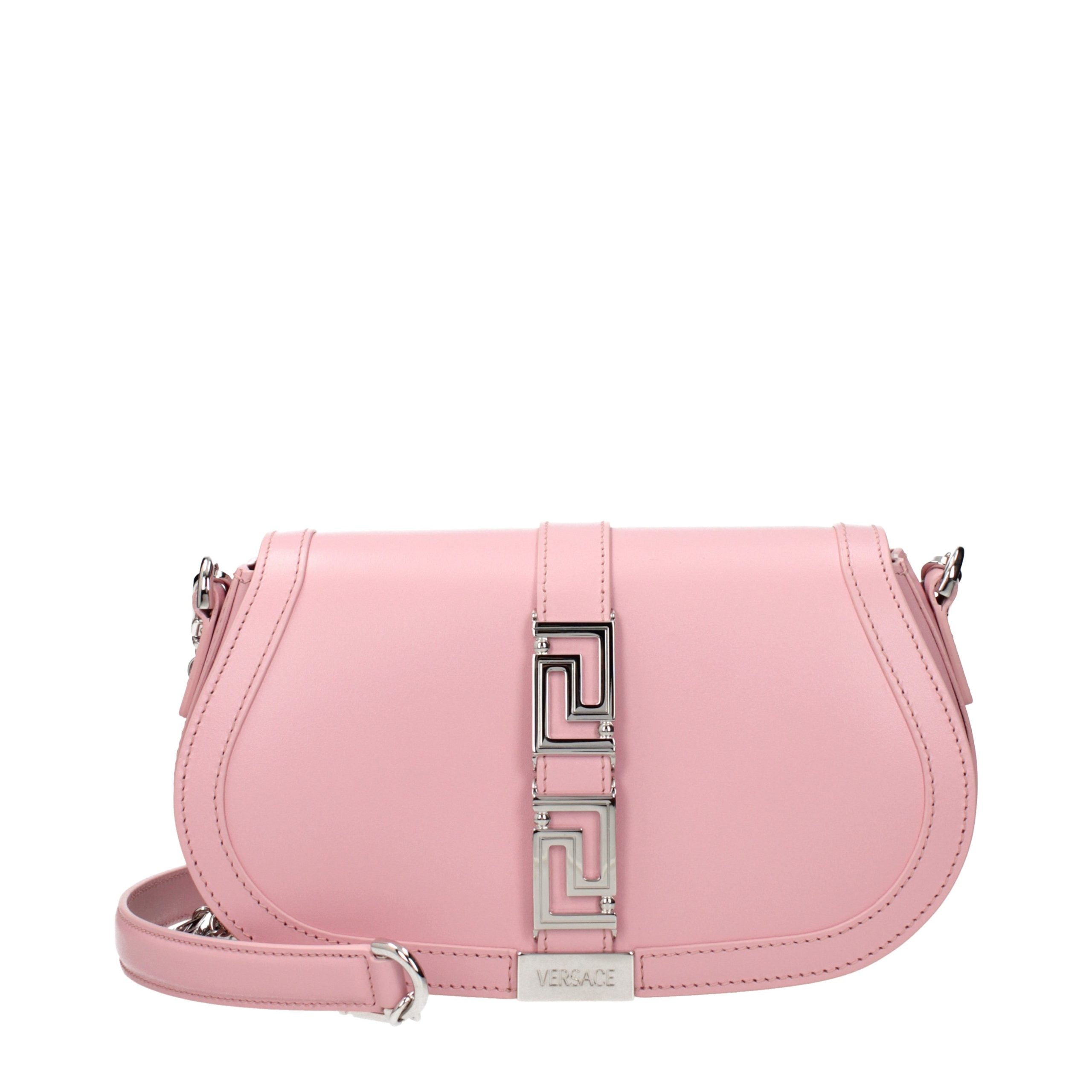 Versace Schultertasche aus pinkfarbenem Leder