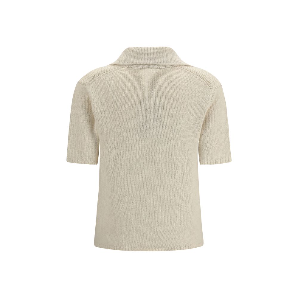 Gabriela Hearst Beige Kaschmir-Poloshirt