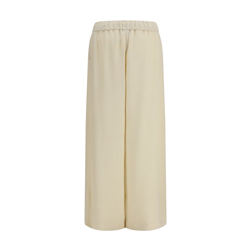 Gabriela Hearst Beige Alpaka Vicugna Pacos Freizeithose
