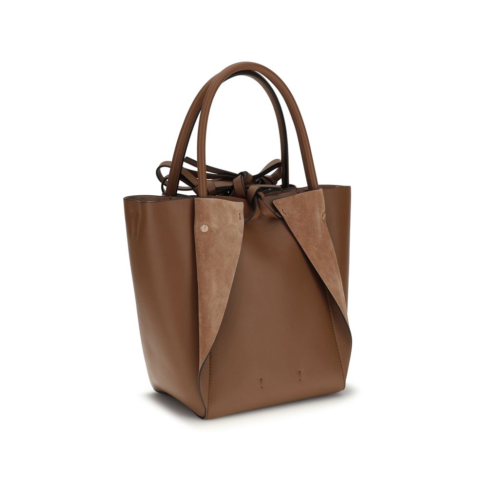 Gabriela Hearst Schultertasche aus braunem Lammleder Ovis Aries Aries