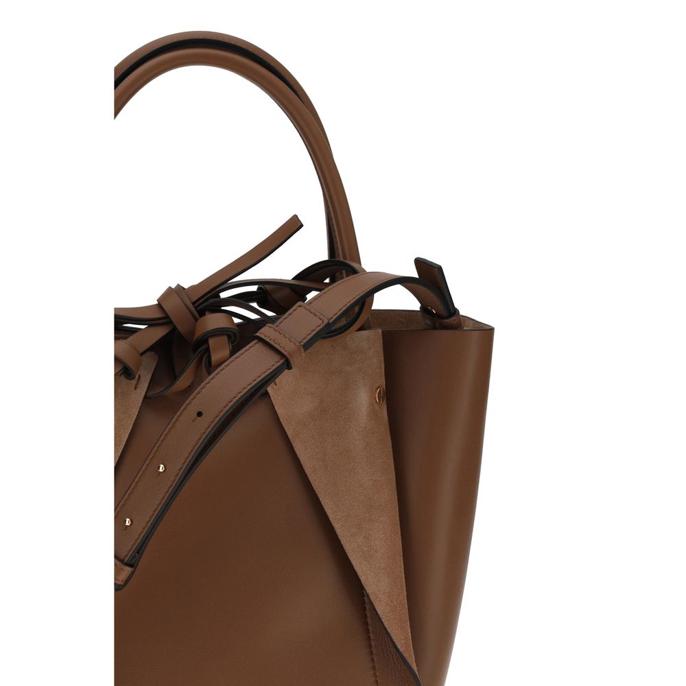 Gabriela Hearst Schultertasche aus braunem Lammleder Ovis Aries Aries