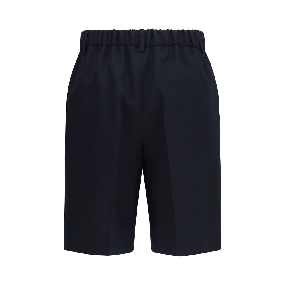 Gucci Schwarze Baumwoll-Bermudashorts