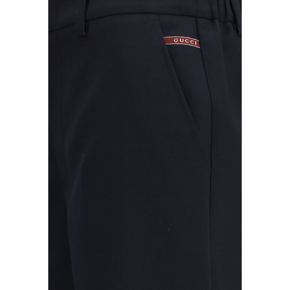 Gucci Schwarze Baumwoll-Bermudashorts
