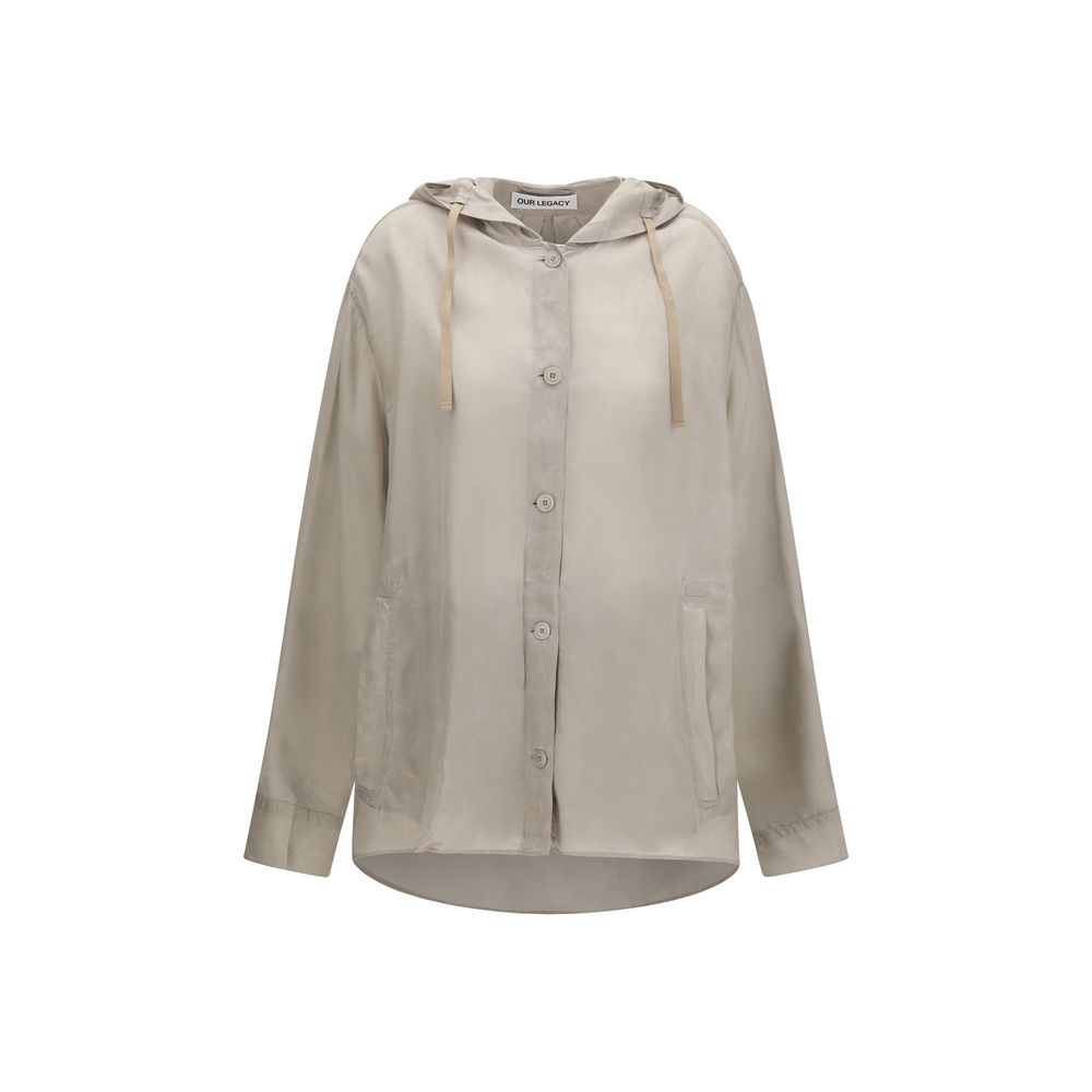 Our Legacy Graue Kupfer-Shell-Jacke