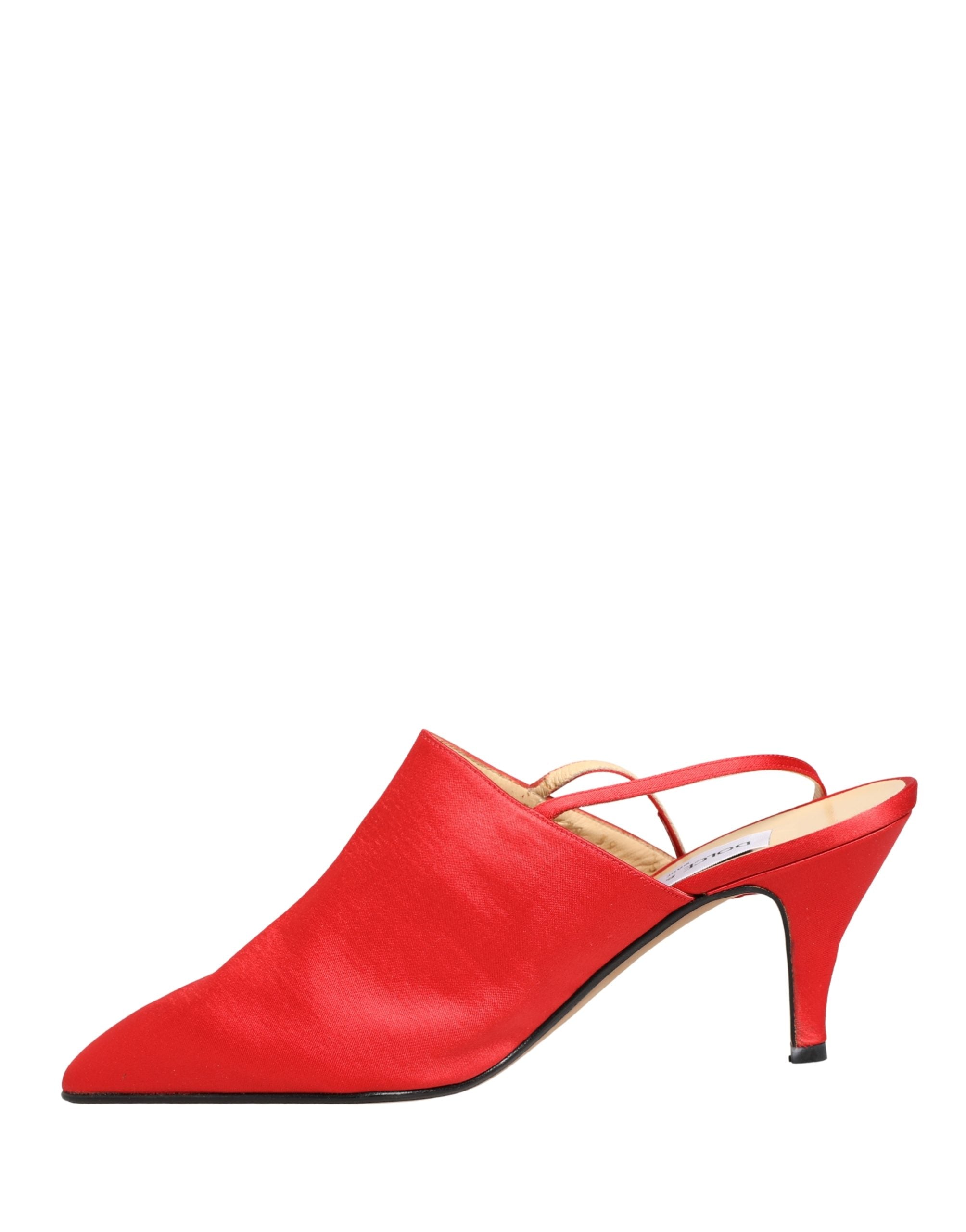 Dolce & Gabbana Rote Wildleder-Slingback-Pumps mit Absatz