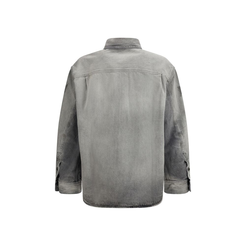 Off-White Graues Denim-Hemd