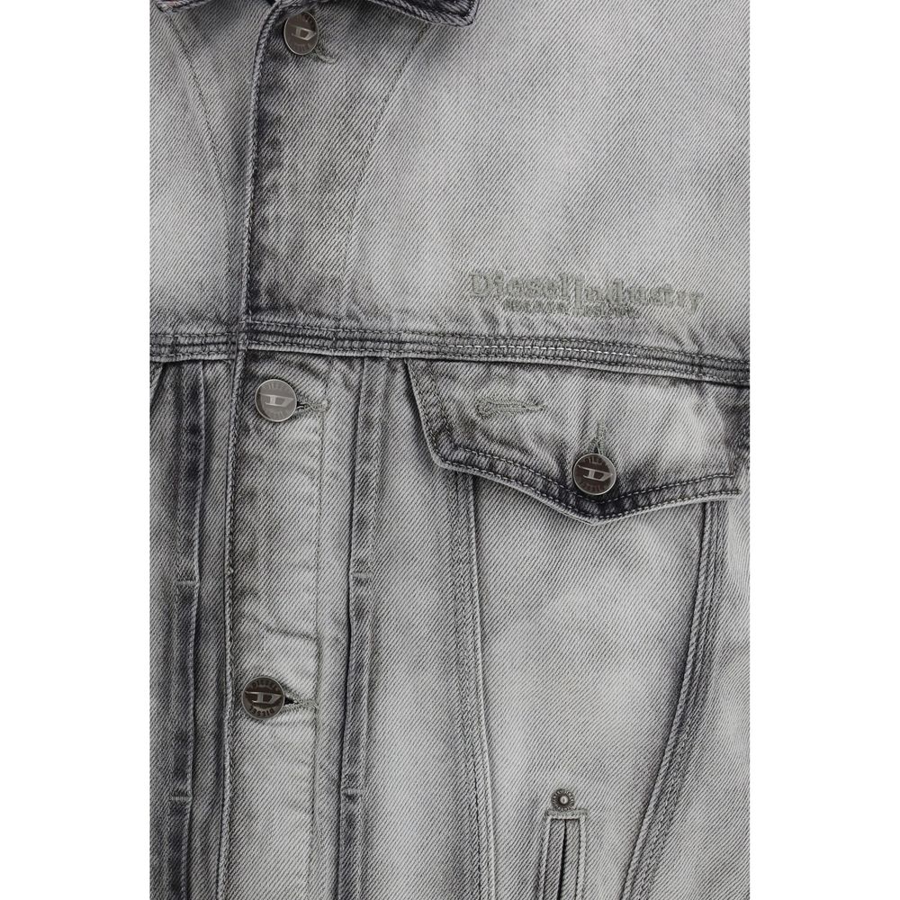Diesel Graue Jeansjacke aus Baumwolle