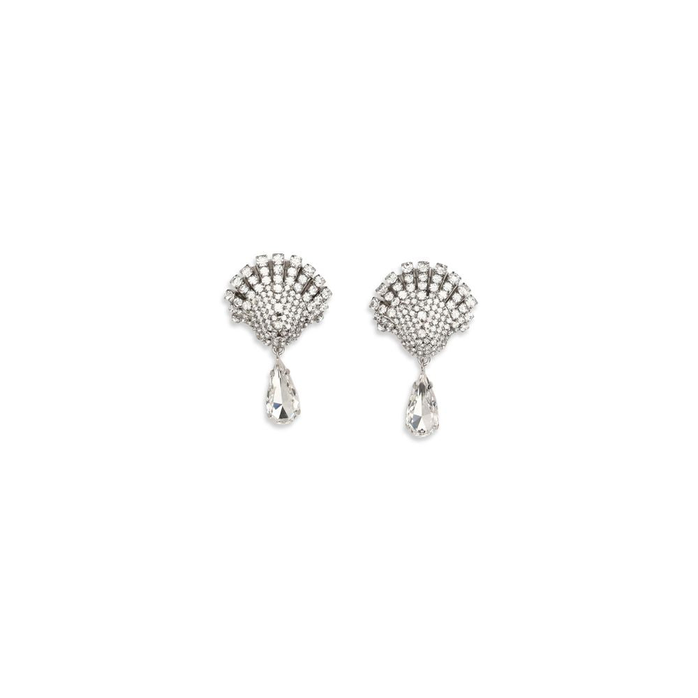 Alessandra Rich Silberne Ohrringe aus Metall