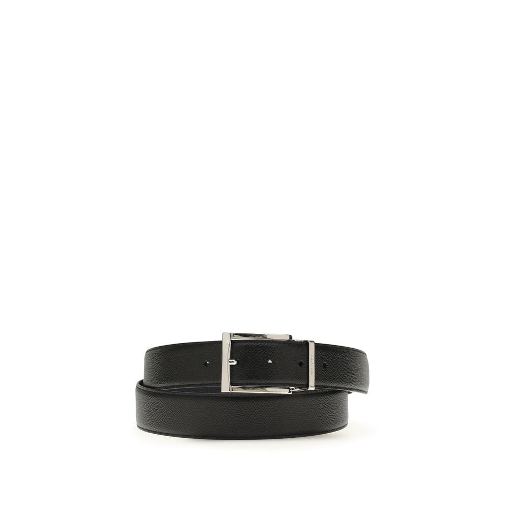 Ferragamo Blauer Kalbsleder Bos Taurus Regular Gürtel