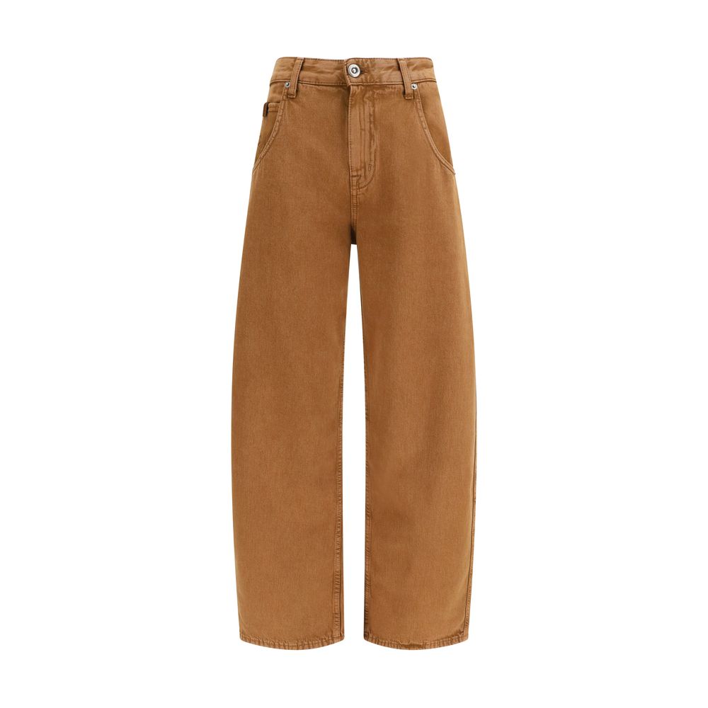 Jacob Cohen Braune Baumwolljeans im Relaxed Fit