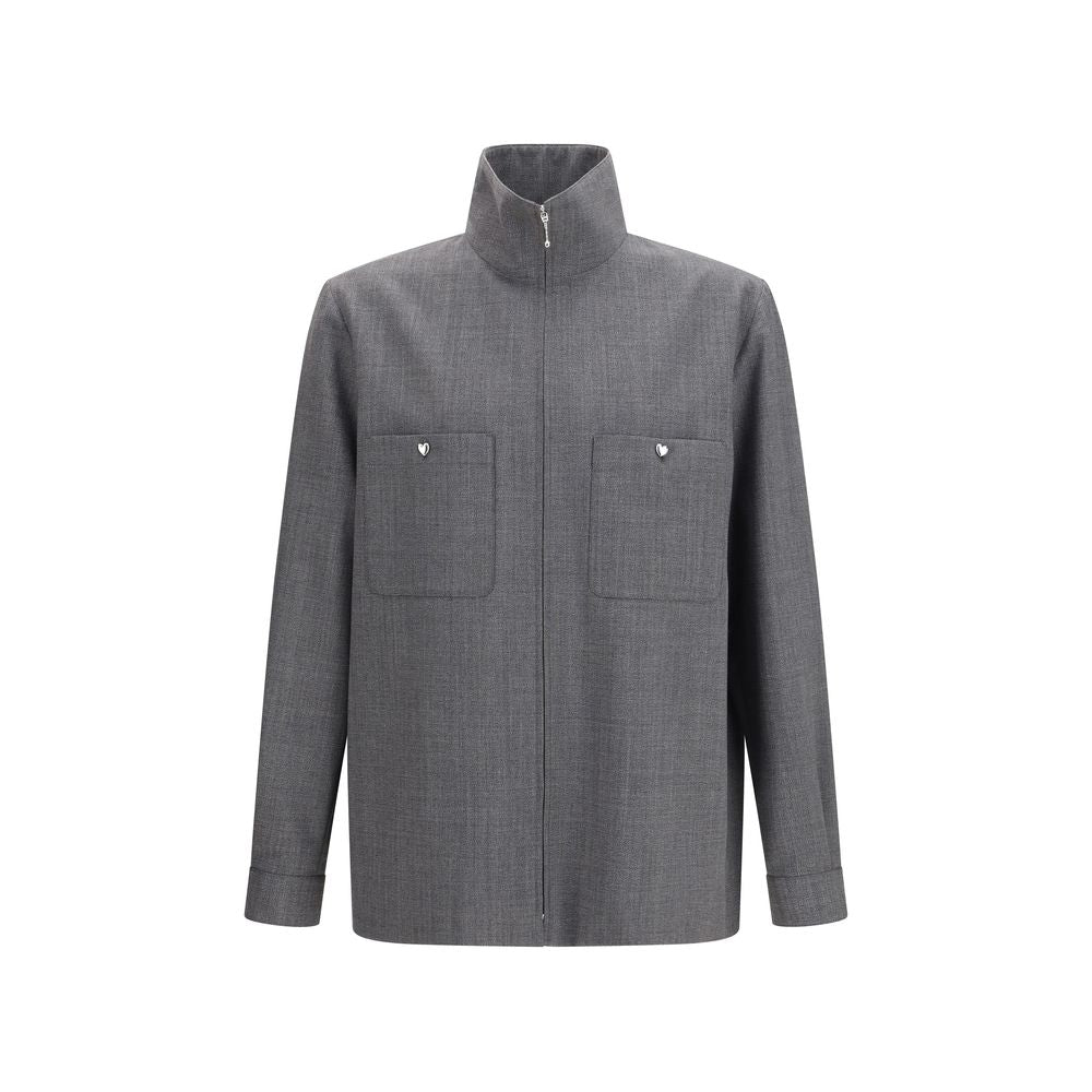 Valentino Garavani Grauer Wollmantel