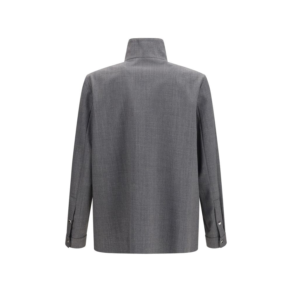 Valentino Garavani Grauer Wollmantel