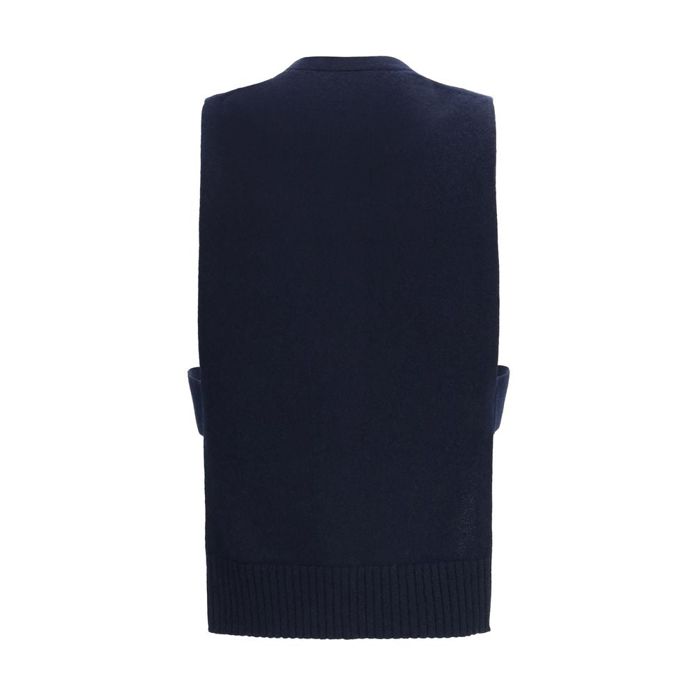 Miu Miu Blauer Kaschmir-Strickweste