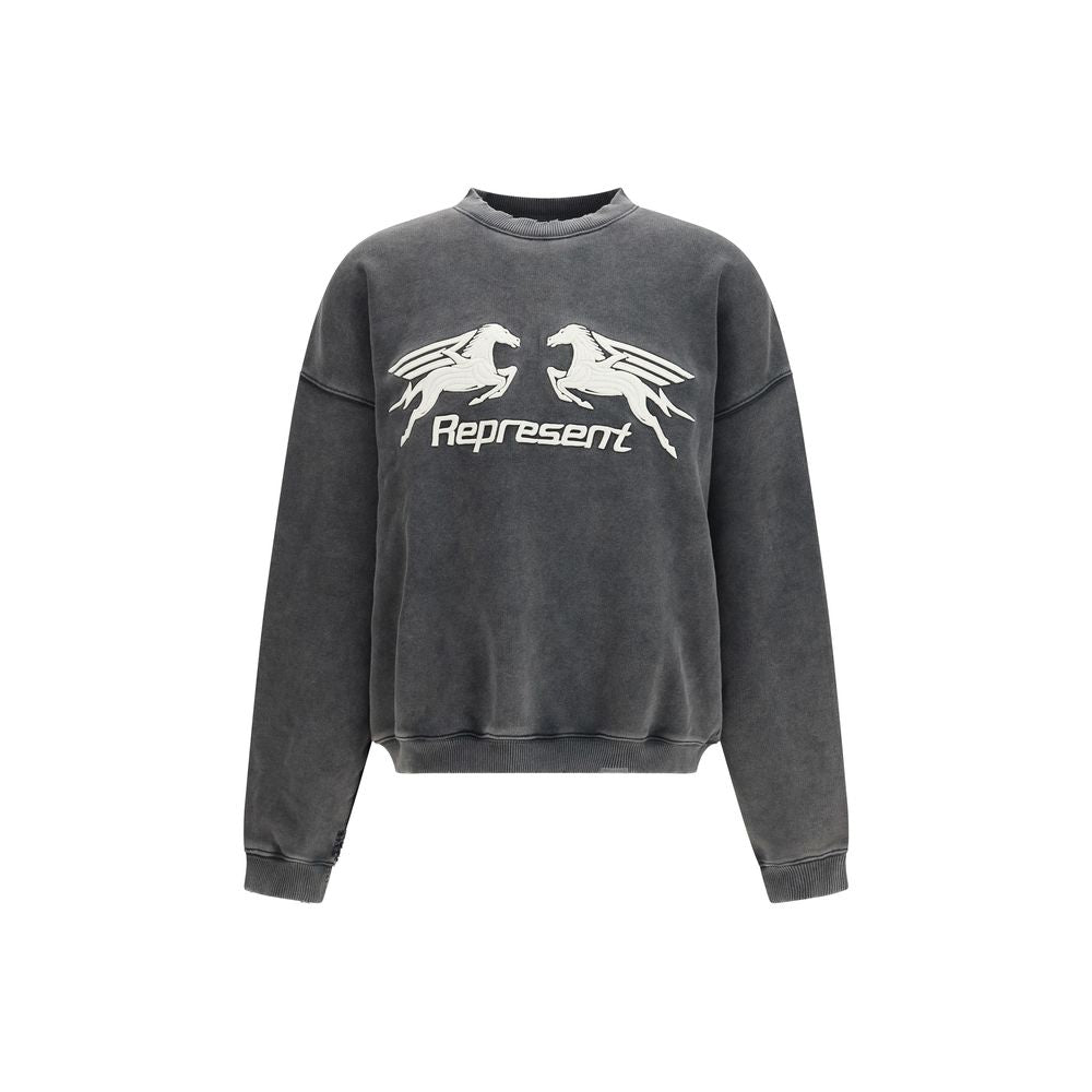 Represent Grauer Baumwollpullover