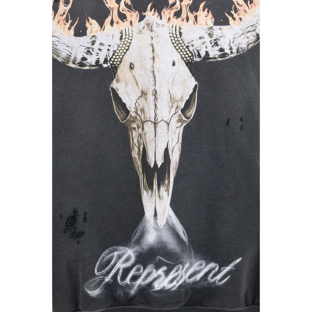 Represent Grauer Baumwollpullover