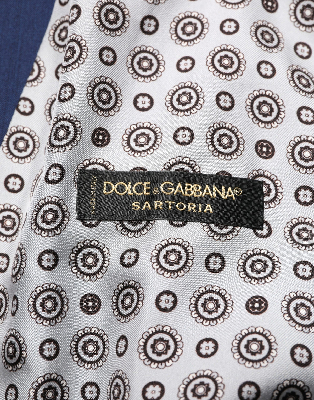 Dolce & Gabbana Marineblaue Wollweste für formelle Anlässe