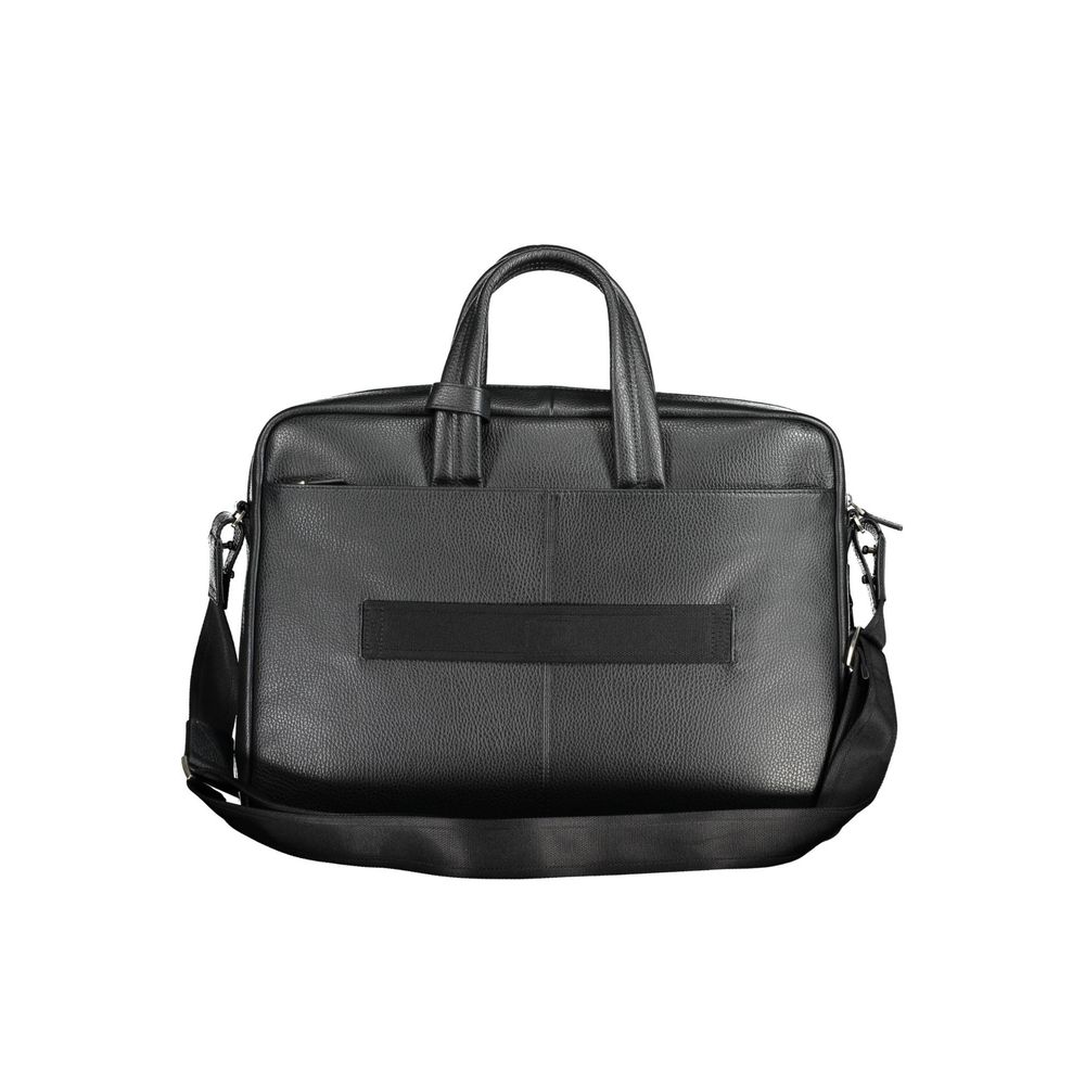 Piquadro Nero Leder Herren-Aktentasche